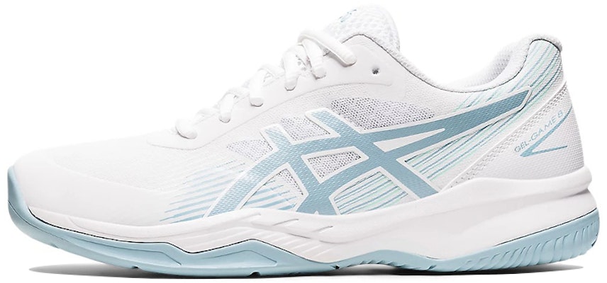 (Women) ASICS Gel Game 8 'White Smoke Blue' 1042A152-106 Buy (Women) ASICS Gel Game 8 'White Smoke Blue' 1042A152-106