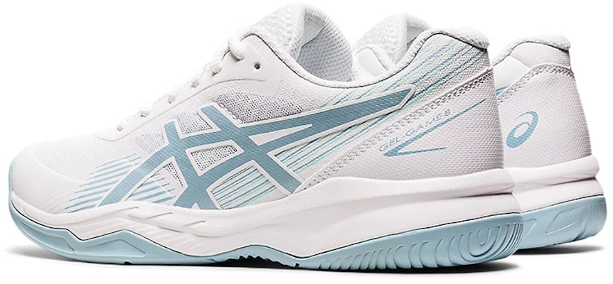 (Women) ASICS Gel Game 8 'White Smoke Blue' 1042A152-106 Shop (Women) ASICS Gel Game 8 'White Smoke Blue' 1042A152-106