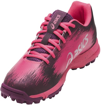 Asics Gel-Hockey Typhoon 2 減震耐磨防滑 低筒跑步鞋 女款 黑粉色 Shop Asics Gel-Hockey Typhoon 2 減震耐磨防滑 低筒跑步鞋 女款 黑粉色