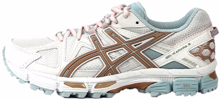 (Women) ASICS Gel-kahana 8 White/Blue/Golden 1012A993-100 (Women) ASICS Gel-kahana 8 White/Blue/Golden 1012A993-100