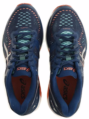 Asics Gel-Kayano 23 低筒抗磨慢跑鞋 女款 藍橘色 Order Asics Gel-Kayano 23 低筒抗磨慢跑鞋 女款 藍橘色