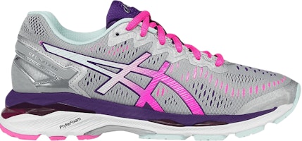 (Women) ASICS Gel Kayano 23 Wide 'Silver Pink Glow' T697N-9320 (Women) ASICS Gel Kayano 23 Wide 'Silver Pink Glow' T697N-9320