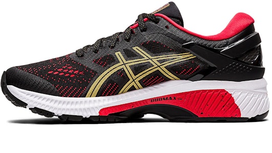 (W) ASICS Gel-Kayano 26 Hitam/Merah/Emas 1012A653-001 Buy (W) ASICS Gel-Kayano 26 Hitam/Merah/Emas 1012A653-001