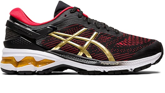 (W) ASICS Gel-Kayano 26 Hitam/Merah/Emas 1012A653-001 Order (W) ASICS Gel-Kayano 26 Hitam/Merah/Emas 1012A653-001