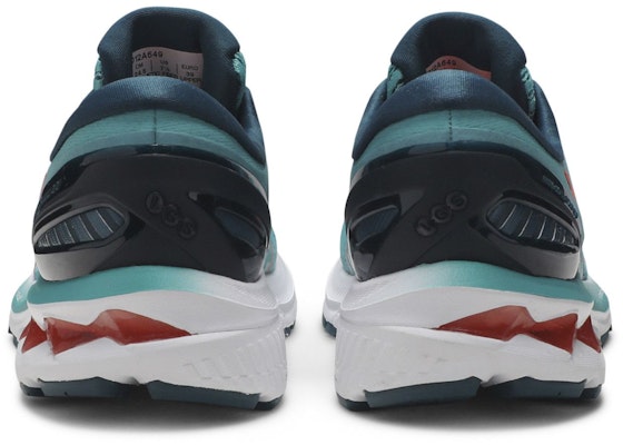 (W) ASICS Gel Kayano 27 'Techno Cyan' Sepatu Lari Pria Terbaru. 1012A649-300 Details for (W) ASICS Gel Kayano 27 'Techno Cyan' Sepatu Lari Pria Terbaru. 1012A649-300