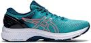 Order (W) ASICS Gel Kayano 27 Wide 'Techno Cyan' Lelaki/Wanita Kasut Sukan 1012A713-300
