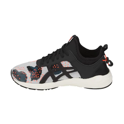 (W) ASICS Gel-Lyte Keisei Knit Running Shoes Black/Grey