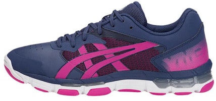 (Women) ASICS Gel-Netburner Academy 8 'Blue Pink Colorblock' 1072A017-429 (Women) ASICS Gel-Netburner Academy 8 'Blue Pink Colorblock' 1072A017-429