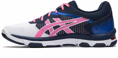 (Women) ASICS Gel-Netburner Academy 8 White/Blue/Pink 1072A017-432 (Women) ASICS Gel-Netburner Academy 8 White/Blue/Pink 1072A017-432