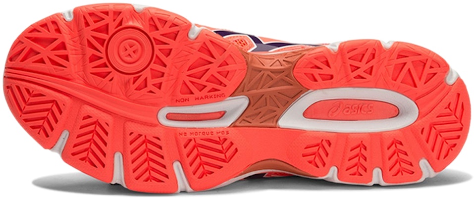 Asics Gel-Netburner Ballistic 低筒耐磨跑步鞋 女款 珊瑚橘 Shop Asics Gel-Netburner Ballistic 低筒耐磨跑步鞋 女款 珊瑚橘