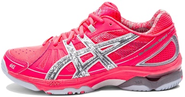 (Women) ASICS Gel-Netburner Super 4 'Pink Grey Silver' R450Y-6693 (Women) ASICS Gel-Netburner Super 4 'Pink Grey Silver' R450Y-6693