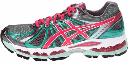 (Women) ASICS GEL-Nimbus 15 'Grey Green Red' T3B5N-9735 (Women) ASICS GEL-Nimbus 15 'Grey Green Red' T3B5N-9735