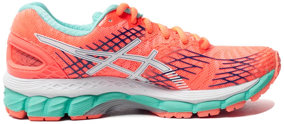 Asics Gel-Nimbus 17 緩衝透氣慢跑鞋 女款 白珊瑚橙 Order Asics Gel-Nimbus 17 緩衝透氣慢跑鞋 女款 白珊瑚橙