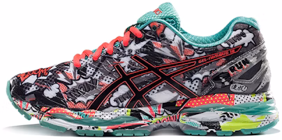 (Women) ASICS GEL-Nimbus 18 'Grey Red Green' T6K9N-9790 (Women) ASICS GEL-Nimbus 18 'Grey Red Green' T6K9N-9790
