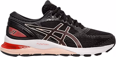 (Women) ASICS Gel Nimbus 21 'Black Laser Pink' 1012A156-002 (Women) ASICS Gel Nimbus 21 'Black Laser Pink' 1012A156-002
