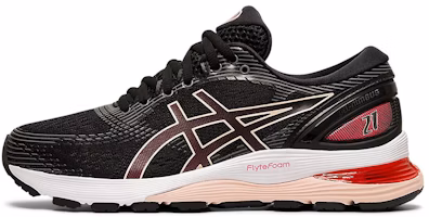 (Women) ASICS Gel Nimbus 21 'Black Laser Pink' 1012A156-002 (Women) ASICS Gel Nimbus 21 'Black Laser Pink' 1012A156-002