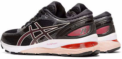 Shop (W) ASICS Gel Nimbus 21 'Hitam Laser Pink' 1012A156-002