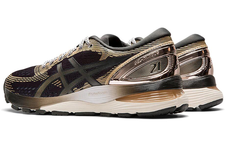 Shop 亞瑟士 Gel-Nimbus 21 女款 黑黃色 跑步鞋