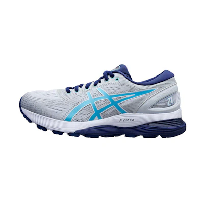(W) ASICS Gel-Nimbus 21 Grey/Blue
