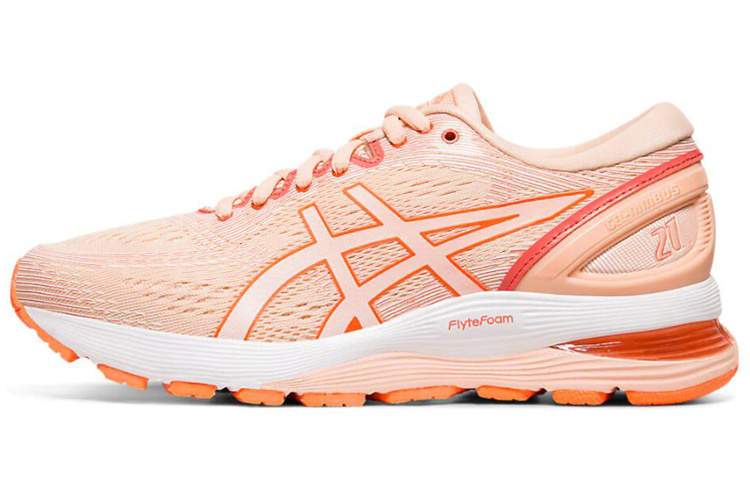 Buy Asics GEL-Nimbus 21 低筒 跑步鞋 男女兩用 粉白色
