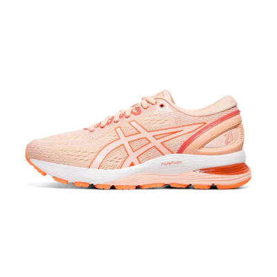 (W) ASICS Gel-Nimbus 21 Pink/White