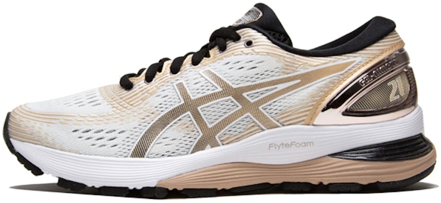 (Women) ASICS Gel Nimbus 21 Platinum 'White Frosted Almond' 1012A608-100 Buy (Women) ASICS Gel Nimbus 21 Platinum 'White Frosted Almond' 1012A608-100