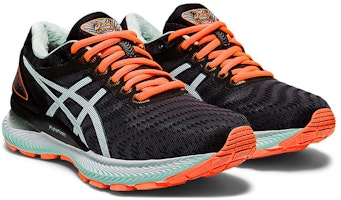 (W) ASICS Gel Nimbus 22 'Hitam Bio Mint' 1012A587-003 Lookbook (W) ASICS Gel Nimbus 22 'Hitam Bio Mint' 1012A587-003