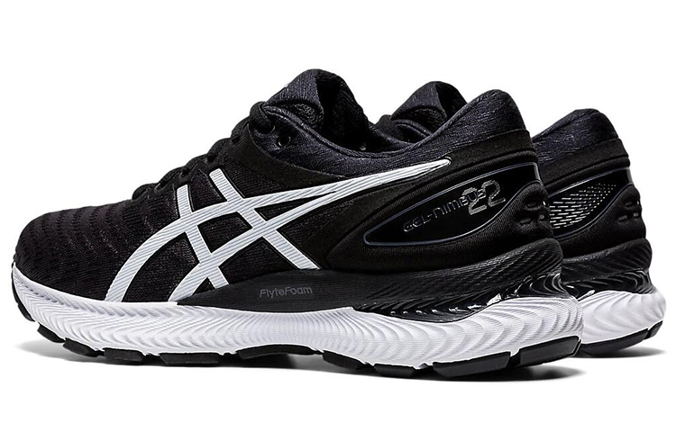 Shop (W) アシックス ゲルニンバス 22 「ブラック/ホワイト」 1012A587-005