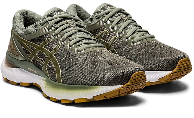 (W) ASICS Gel Nimbus 22 Knit 'Lichen Green' Lelaki Wanita Kasut Sukan 1012A678-301 Lookbook (W) ASICS Gel Nimbus 22 Knit 'Lichen Green' Lelaki Wanita Kasut Sukan 1012A678-301