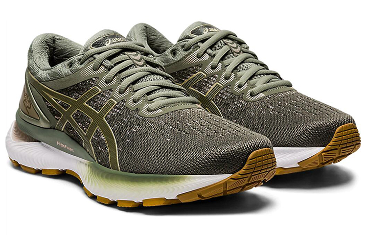 Lookbook (W) ASICS Gel Nimbus 22 Knit ''Lichen Green'' Hardloopschoenen 1012A678-301