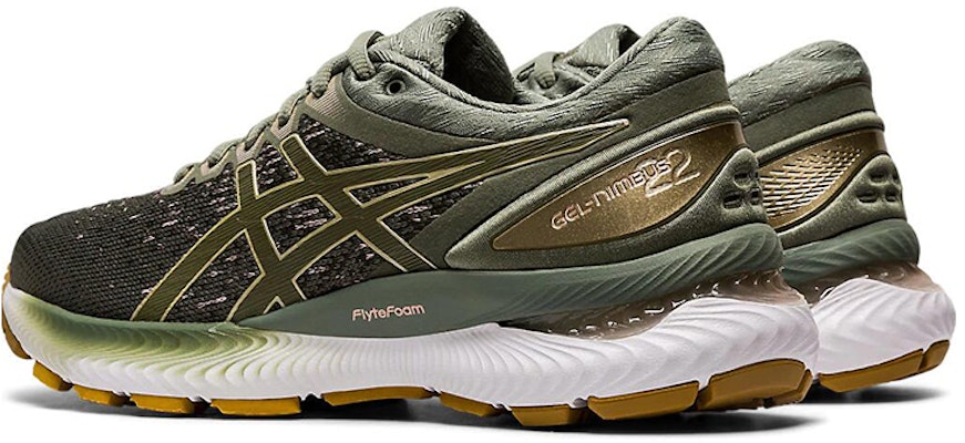 (W) ASICS Gel Nimbus 22 Knit 'Lichen Green' Lelaki Wanita Kasut Sukan 1012A678-301 Shop (W) ASICS Gel Nimbus 22 Knit 'Lichen Green' Lelaki Wanita Kasut Sukan 1012A678-301