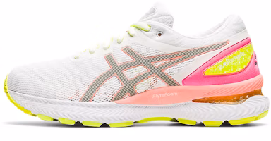 (Women) ASICS Gel Nimbus 22 Lite-Show 'White Sun Coral' 1012A766-100 (Women) ASICS Gel Nimbus 22 Lite-Show 'White Sun Coral' 1012A766-100