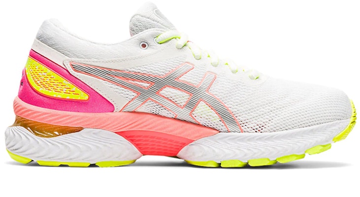 (Women) ASICS Gel Nimbus 22 Lite-Show 'White Sun Coral' 1012A766-100 Order (Women) ASICS Gel Nimbus 22 Lite-Show 'White Sun Coral' 1012A766-100