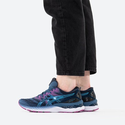 (Women) ASICS Gel Nimbus 23 'Digital Aqua Plum' 1012A885-402 Sizing (Women) ASICS Gel Nimbus 23 'Digital Aqua Plum' 1012A885-402