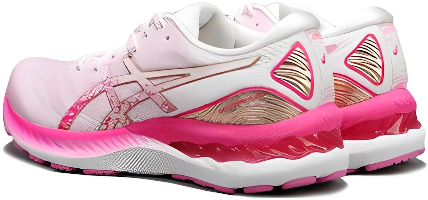 (W) ASICS Gel-Nimbus 23 Merah Muda/Putih 1012B078-700 Lookbook (W) ASICS Gel-Nimbus 23 Merah Muda/Putih 1012B078-700