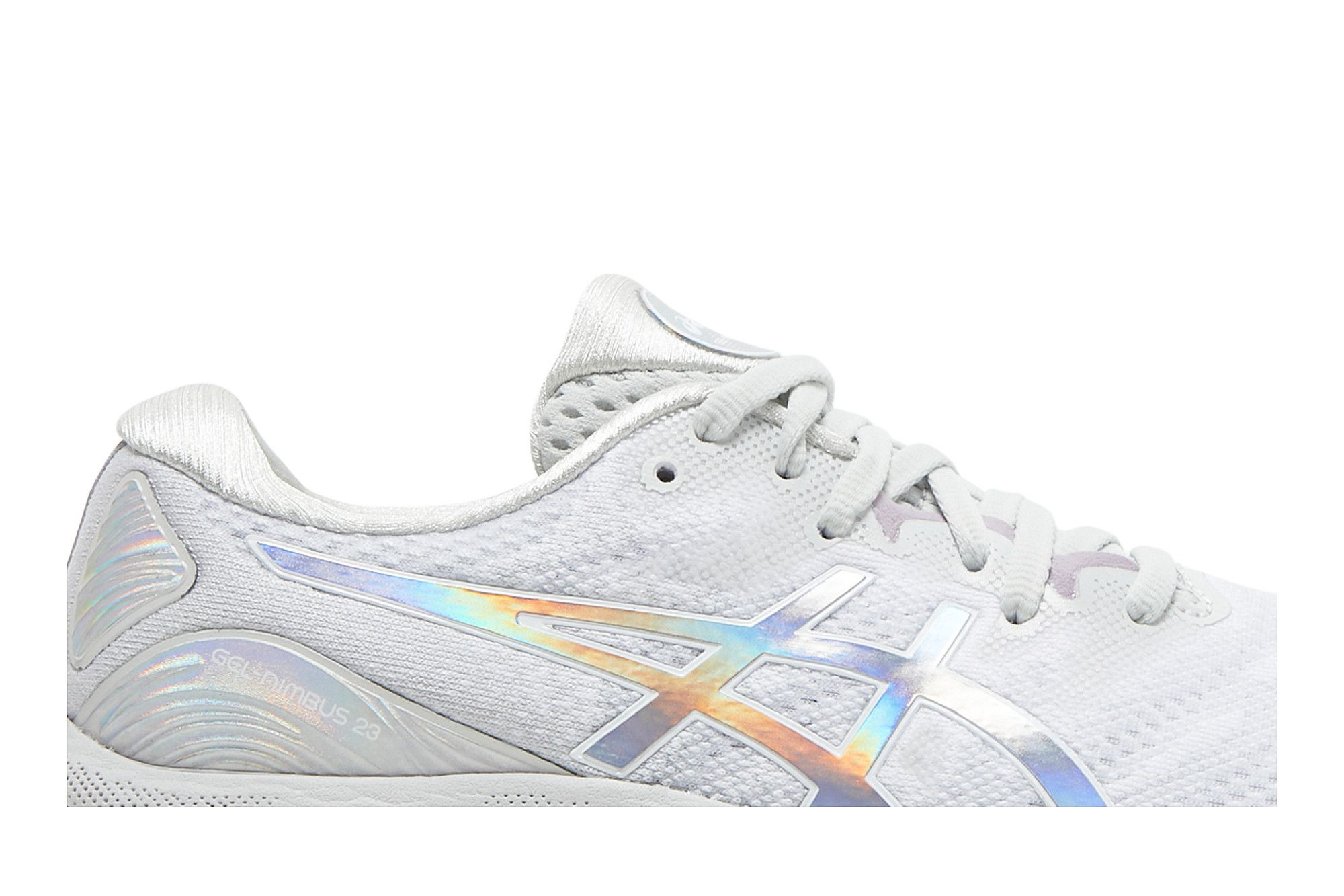 Order (W) ASICS Gel Nimbus 23 'Platinum' Kasut Lari Lelaki Perak 1012B132-020