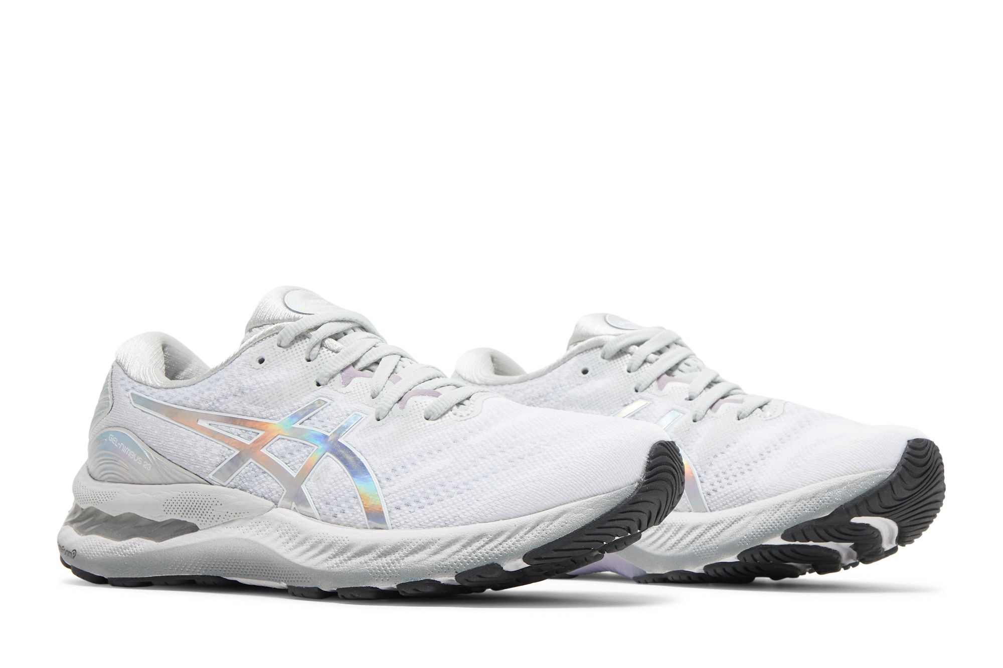 Cheap (W) ASICS Gel Nimbus 23 'Platinum' Kasut Lari Lelaki Perak 1012B132-020
