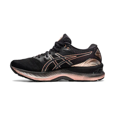 (W) ASICS Gel Nimbus 23 Platinum 'Black Rose Gold'