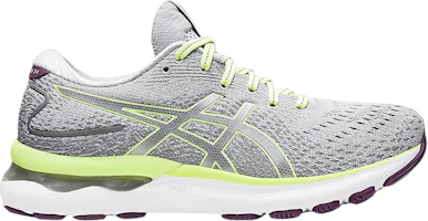 (Women) ASICS Gel Nimbus 24 'Piedmont Grey Lime Green' 1012B201-020 (Women) ASICS Gel Nimbus 24 'Piedmont Grey Lime Green' 1012B201-020