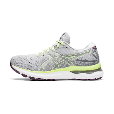 (W) ASICS Gel Nimbus 24 'Piedmont Grey Lime Green'