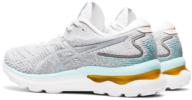(Women) ASICS Gel Nimbus 24 'White Pure Silver' 1012B201-100 Shop (Women) ASICS Gel Nimbus 24 'White Pure Silver' 1012B201-100