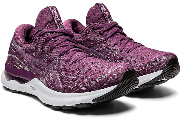 (W) ASICS Gel Nimbus 24 MK 'Deep Plum' Wanita Lelaki Kasut Lari 1012B202-500 Lookbook (W) ASICS Gel Nimbus 24 MK 'Deep Plum' Wanita Lelaki Kasut Lari 1012B202-500