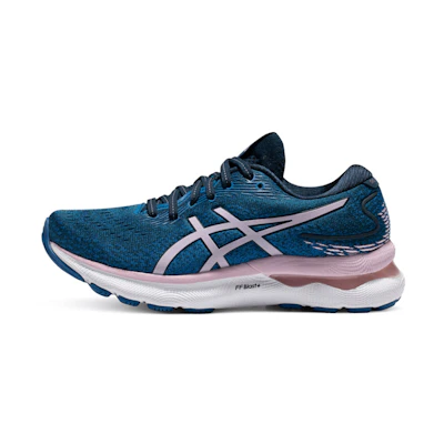 (W) ASICS Gel Nimbus 24 Wide 'French Blue Barely Rose'