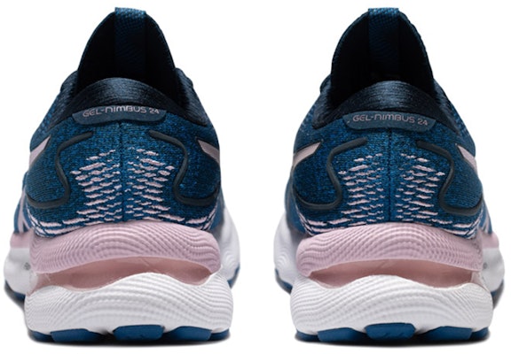 (Women) ASICS Gel Nimbus 24 Wide 'French Blue Barely Rose' 1012B199-400 Lookbook (Women) ASICS Gel Nimbus 24 Wide 'French Blue Barely Rose' 1012B199-400