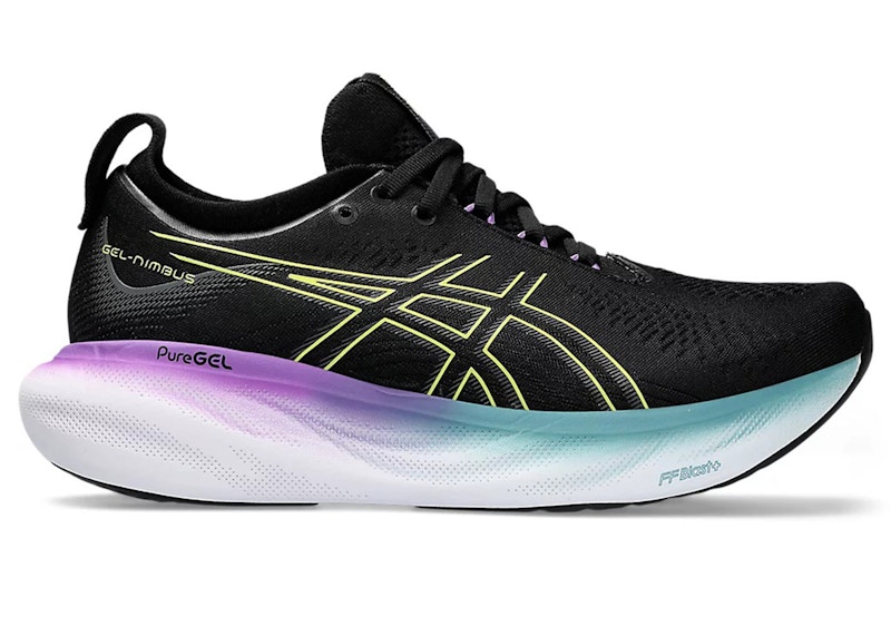 (Women) ASICS Gel Nimbus 25 'Black Glow Yellow'  1012B356-004