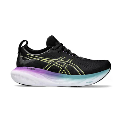 (W) ASICS Gel Nimbus 25 'Black Glow Yellow'
