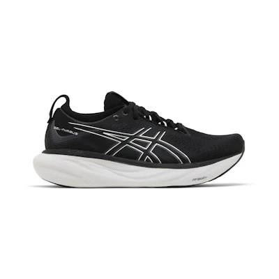 (W) ASICS Gel Nimbus 25 'Black Pure Silver'