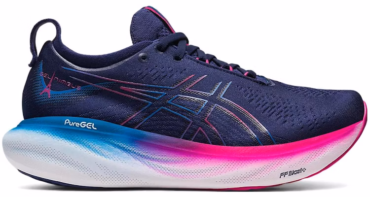 (W) ASICS Gel Nimbus 25 'Biru Indigo Merah Muda Rave' 1012B545-400 Order (W) ASICS Gel Nimbus 25 'Biru Indigo Merah Muda Rave' 1012B545-400
