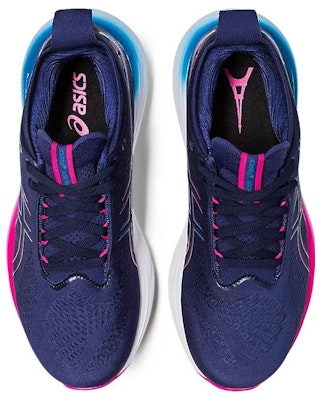 (W) ASICS Gel Nimbus 25 'Biru Indigo Merah Muda Rave' 1012B545-400 Purchase (W) ASICS Gel Nimbus 25 'Biru Indigo Merah Muda Rave' 1012B545-400