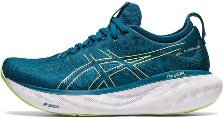 (W) ASICS Gel Nimbus 25 'Ink Teal Lime Green' Lelaki/Wanita Kasut. 1012B356-401 Buy (W) ASICS Gel Nimbus 25 'Ink Teal Lime Green' Lelaki/Wanita Kasut. 1012B356-401